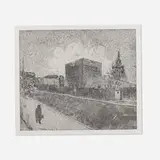 Richard Artschwager, Building Riddled with Listening Devices (Beta), 1990, etching and aquatint