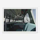 Richard Estes, Bus from Urban Landscapes III, 1981, screenprint in colors