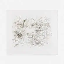 Untitled by Julie Mehretu, 2013, lithograph in colors, sold Feb 2020