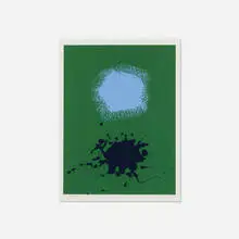 Adolph Gottlieb, Blues on Green, 1971, screenprint in colors