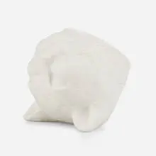 Cat by Kiki Smith, 1999, cast porcelain with glazed interior, sold Feb 2020