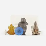 Arlene Shechet, Puja, 2001, Cast iron, glass, rubber, silver and porcelain with goatskin bag