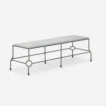 John Duff, Bench, Bronze, steel and blue stone