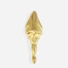 Dennis Kardon, Unique Nose Mirror, 1994, sculpy and gold leaf with mirror