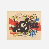 Fernand Léger, La racine noire (The Black Root), 1948, lithograph in colors on Arches paper