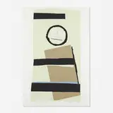 Pauillac, #1 from Summer Light series by Robert Motherwell, 1973, Lithograph with collage and embossing on Arjomari, Ingres and Arches, sold Feb 2020