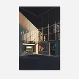Richard Estes, 4 1/2 % Interest (Urban Landscapes No. 2), 1979, screenprint in colors on Fabriano Cottone