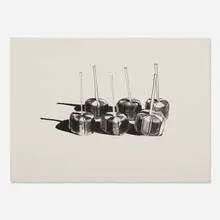 Suckers State I by Wayne Thiebaud, 1968, lithograph, sold Feb 2020