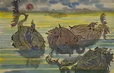 Jesse Allen, untitled, 1964, watercolor on paper