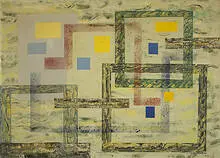 untitled by I. Rice Pereira, oil on canvas, sold Nov 2003