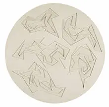 Mon Levinson, Tondo VI, 1963-1964, composition on board