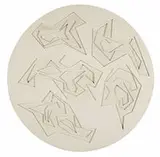 Mon Levinson, Tondo VI, 1963-1964, composition on board