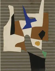 Abstraction #1 by Ilya Bolotowsky, c. 1936, paper collage, sold Nov 2003