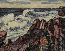 Jerome Blum, untitled (Seascape), 1910, oil on canvas