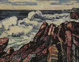 Jerome Blum, untitled (Seascape), 1910, oil on canvas