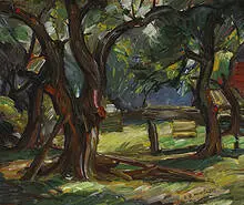 Earl Winslow, untitled (Woodstock), 1920s, oil on canvas