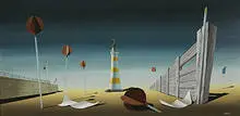 Norman I. Black, Loading Zone, c.1940, oil on masonite