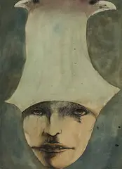 Leonard Baskin, Medea, watercolor and ink on paper
