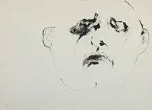 Leonard Baskin, Blake Anguished, 1962, ink on paper