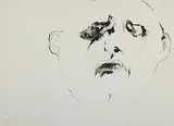 Leonard Baskin, Blake Anguished, 1962, ink on paper