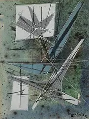 Mineral #27 by Jimmy Ernst, 1952, oil on board, sold Nov 2003