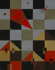 Kite Abstraction by Charles Green Shaw, 1942, oil on canvas, sold Nov 2003