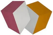 Charles Hinman, Changing Course, 1973, acrylic on canvas