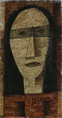 untitled (Face) by Edward John Stevens Jr., 1943, gouache on paper, sold Nov 2003