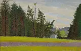 Joseph Stella, Landscape with Smokestack