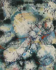 untitled (Abstraction) by Gordon Onslow Ford, 1959, gouache and watercolor on paper, sold Nov 2003