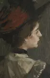 William James Yule, A lady of fashion, oil on canvas,