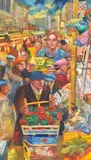 Mick Rooney R.A., Surrey Street Market