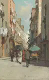 Italian School, Continental market scene