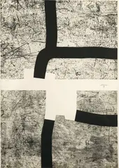 Eduardo Chillida, Bi-Aizatu, 1988, Radierung und Aquatinta auf Rives-Velin