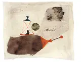 15. Mai 59 by Julius Heinrich Bissier, 1959, Eiöltempera auf Nessel, sold Jun 2010