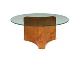 Vladimir Kagan, Burl coffee table