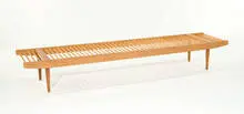 Bench by Milo Baughman, c. 1959, Glenn of California, sold Feb 2008