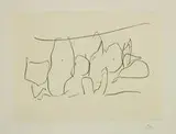 Mexico City Personages III (from Three Poems by Octavio Paz) by Robert Motherwell, 1986-88, Lithograph, sold Feb 2008