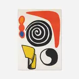 Matraque Rouge by Alexander Calder, 1968, lithograph in colors on BFK Rives, sold Feb 2020