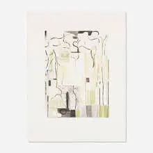 Bill Scott, The Gray-Green Bottle, 2009, drypoint and roulette on Tiepolo paper
