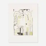 Bill Scott, The Gray-Green Bottle, 2009, drypoint and roulette on Tiepolo paper