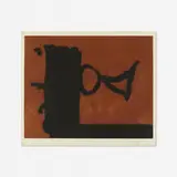 Robert Motherwell, The Razor's Edge, 1985, aquatint and lift-ground etching aquatint on German Etching paper