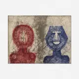 Dos Caras by Rufino Tamayo, 1973, lithograph in colors, sold Feb 2020