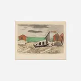 Georges Braque, Bateau à Terre, c. 1965, etching and aquatint in colors