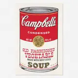 Old Fashioned Vegetable from Campbell's Soup II by Andy Warhol, 1969, screenprint in colors, sold Feb 2020