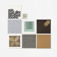 Antonio Asis, Asis/ Cruz-Diez/ Demarco/ Sempere/ Sobrino portfolio, 1976, five screenprints in colors