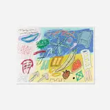 Ida Kohlmeyer, Markings, 1988, screenprint in colors