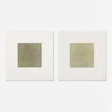 Two plates from Scribbles Printed in Four Directions Using Four Colors by Sol LeWitt, 1971, etching in colors on BFK Rives, sold Feb 2020