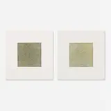 Sol LeWitt, Two plates from Scribbles Printed in Four Directions Using Four Colors, 1971, etching in colors on BFK Rives
