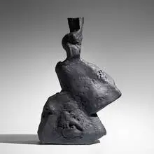 Peter Voulkos, Snake River, 1959, glazed stoneware, iron slip, sgraffito decoration